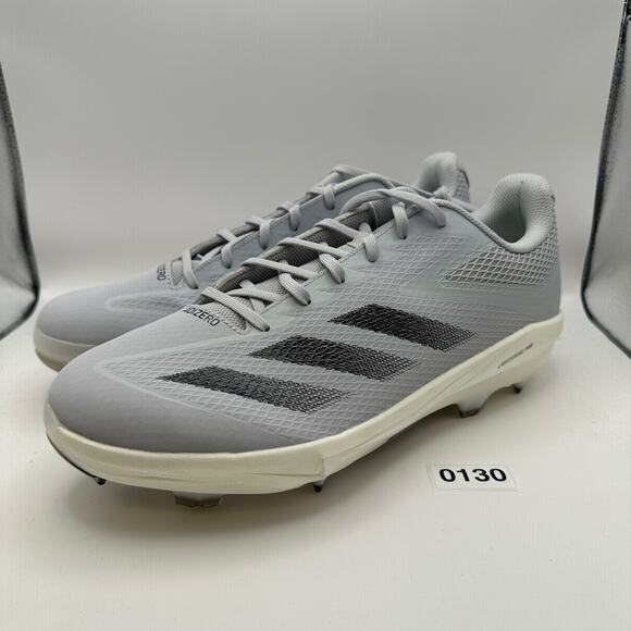 ADIDAS Adizero Electric Mens 14 Baseball Cleats Gray/Black IF3267 - Picture 2 of 11